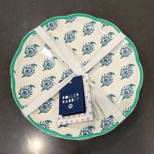 roller rabbit 9” melamine plates